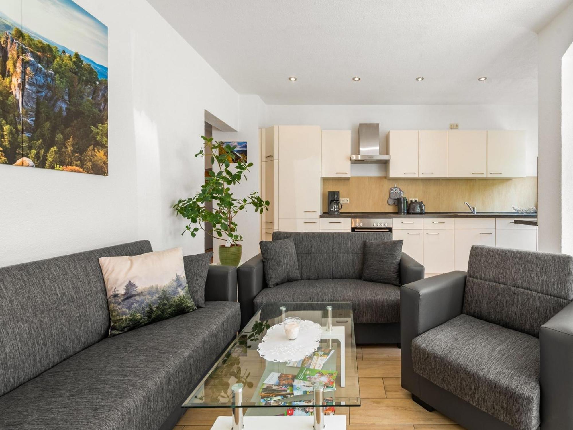 Modern Apartment In Sebnitz With A Terrace In Sebnitz Bagian luar foto